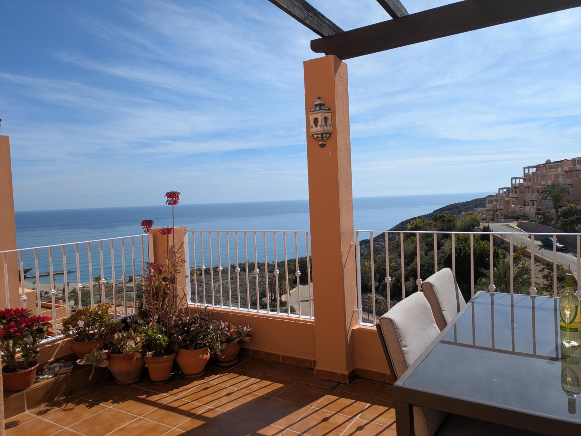 South Facing Apartment, Fantastic Sea Views,Terrace, 300M Beach Mojacar Ngoại thất bức ảnh